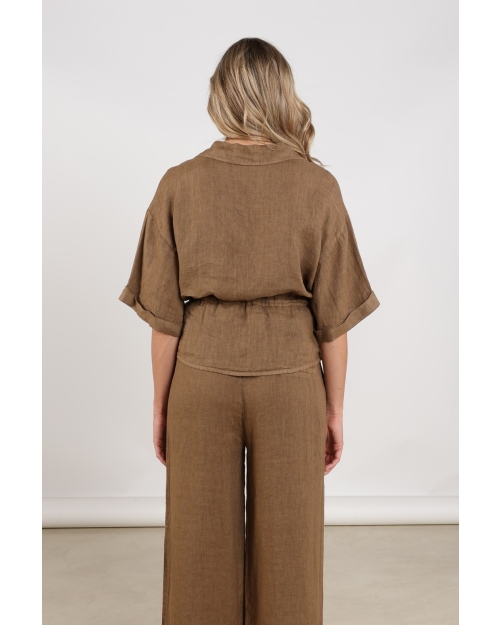 NUKUS Elma Blouse 65 fango