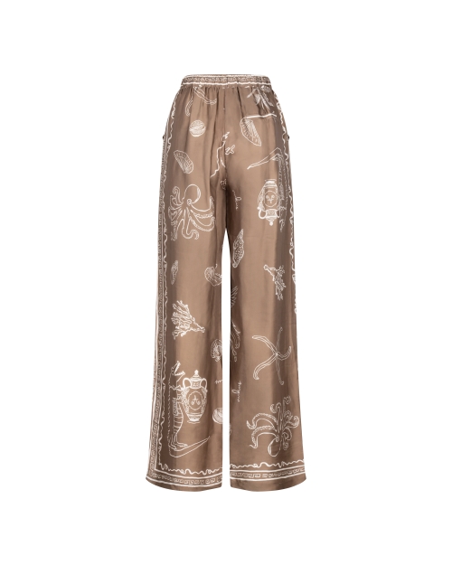 NUKUS Valerie Pants Print 273 fango/offwhite