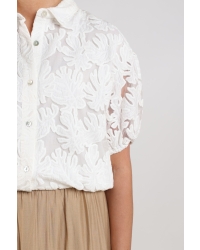 NUKUS Berit Blouse Embroidery 17 off white