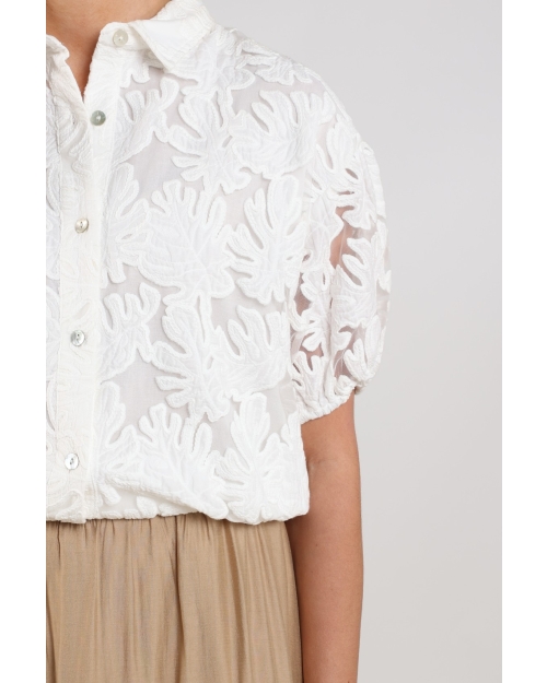 NUKUS Berit Blouse Embroidery 17 off white
