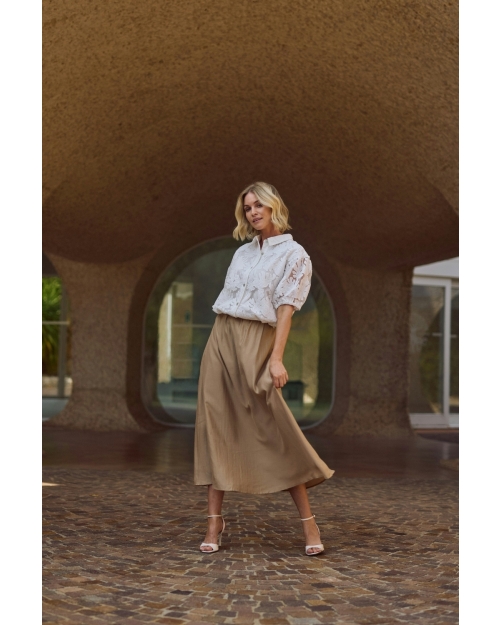 NUKUS Berit Blouse Embroidery 17 off white