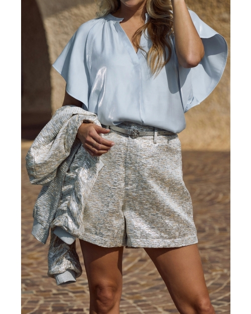 NUKUS Taylor Top Shiny 312 cloudy