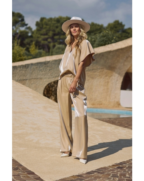 NUKUS Rubi Pants Shiny 9 sand