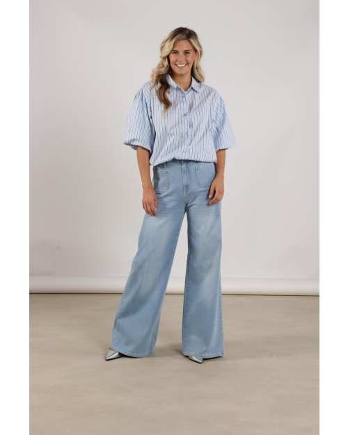 NUKUS Scarlet Pants 24 bleached denim