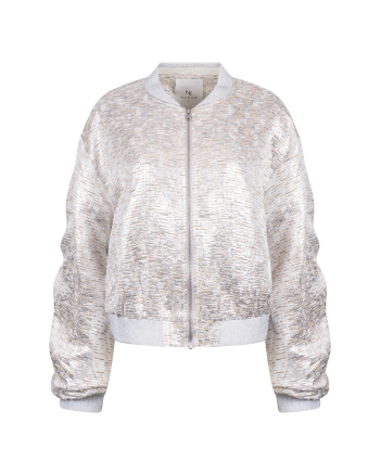 NUKUS Babette Bomber 374 silver/camel