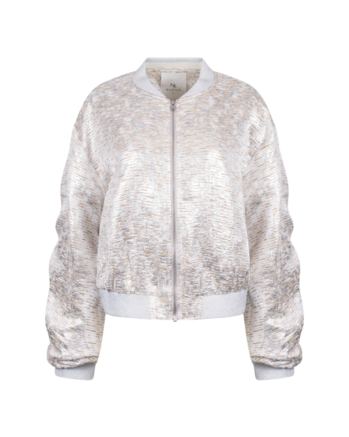 NUKUS Babette Bomber 374 silver/camel