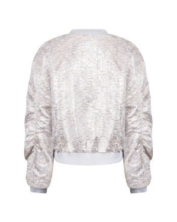 NUKUS Babette Bomber 374 silver/camel