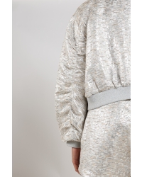 NUKUS Babette Bomber 374 silver/camel