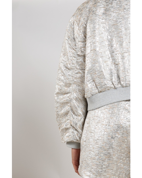 NUKUS Babette Bomber 374 silver/camel