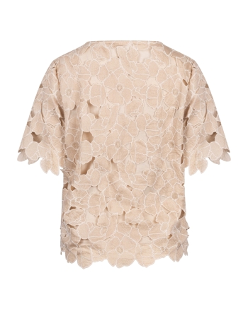 NUKUS Octavia Top Flower 239 sand/gold