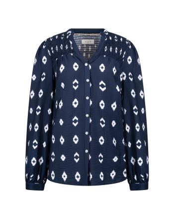 NUKUS Philou Blouse 70 navy