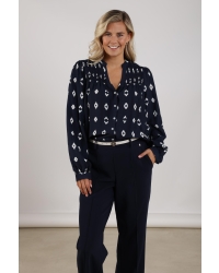 NUKUS Philou Blouse 70 navy