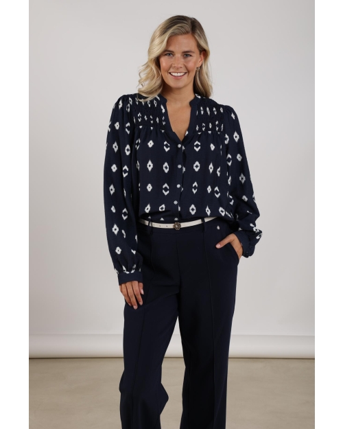 NUKUS Philou Blouse 70 navy