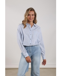 NUKUS Ariana Blouse Stripe 312 cloudy