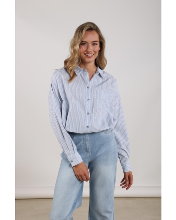 NUKUS Ariana Blouse Stripe 312 cloudy