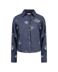 NUKUS Tessa Blouse Paillet 70 navy