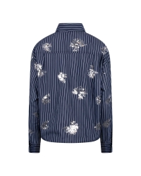 NUKUS Tessa Blouse Paillet 70 navy