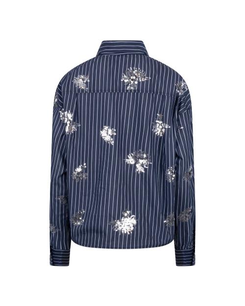 NUKUS Tessa Blouse Paillet 70 navy