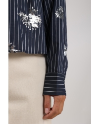 NUKUS Tessa Blouse Paillet 70 navy
