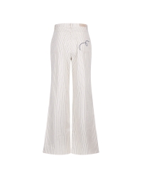 NUKUS Senna Pants Stripe 219 offwhite/navy