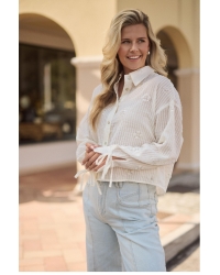 NUKUS Bailey Blouse Beads 17 off white
