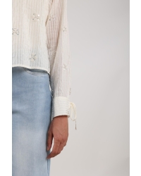 NUKUS Bailey Blouse Beads 17 off white