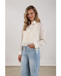 NUKUS Bailey Blouse Beads 17 off white