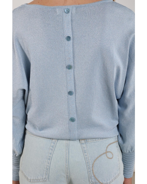 NUKUS Jorien Pullover Lurex 312 cloudy