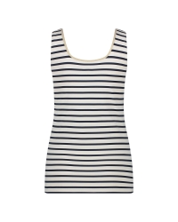 NUKUS Juba Singlet Stripe offwhite/navy