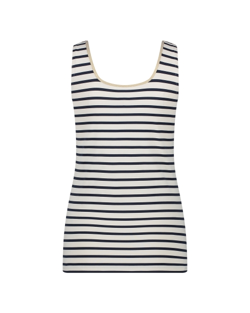 NUKUS Juba Singlet Stripe offwhite/navy