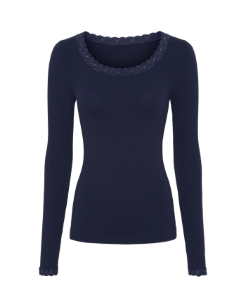 Tim&Simonsen Rib T-shirt LS  Blue