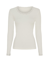 Tim&Simonsen Rib T-shirt LS  Ivory