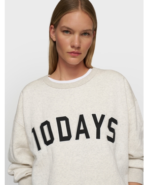 10 Days THE STATEMENT SWEATER soft white melee