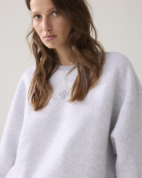 Summum Sweatshirt Soft sweat 815 Light grey melange