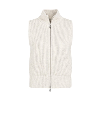 Yaya Mouwloos vest met rits 990402