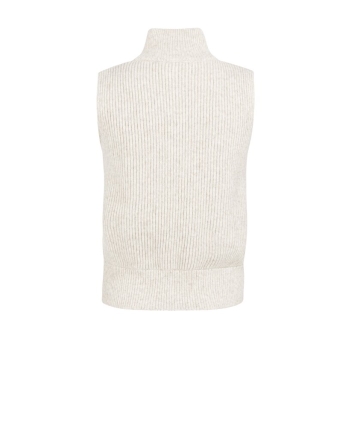 Yaya Mouwloos vest met rits 990402