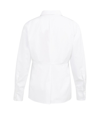 Yaya Poplin blouse met splitdetail 00000