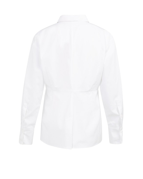 Yaya Poplin blouse met splitdetail 00000