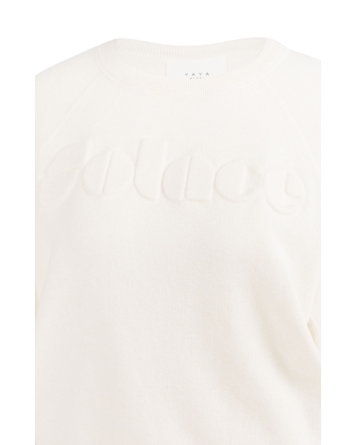 Yaya Sweater met geborduurd artwork 990532