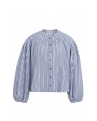 Yaya Gestreepte blouse met plooien 939231
