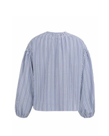 Yaya Gestreepte blouse met plooien 939231