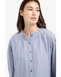 Yaya Gestreepte blouse met plooien 939231