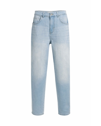 Yaya Barrel jeans met wassing 99025