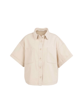 Yaya Denim jasje met korte mouwen 99056
