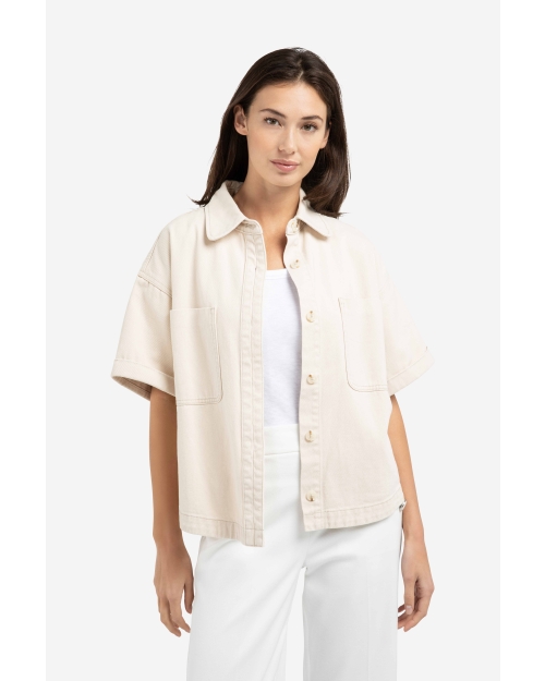 Yaya Denim jasje met korte mouwen 99056