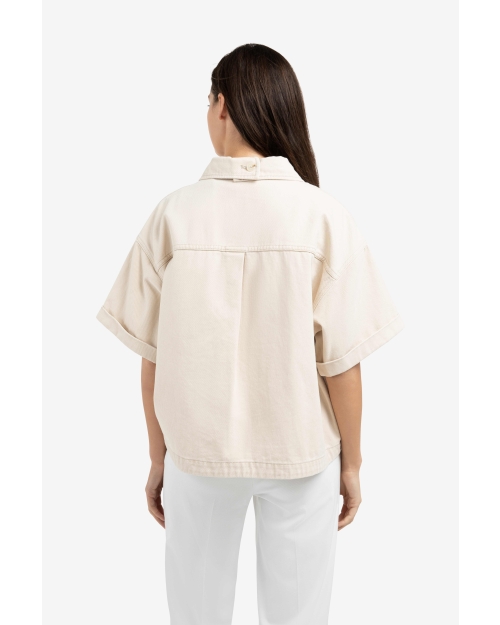 Yaya Denim jasje met korte mouwen 99056