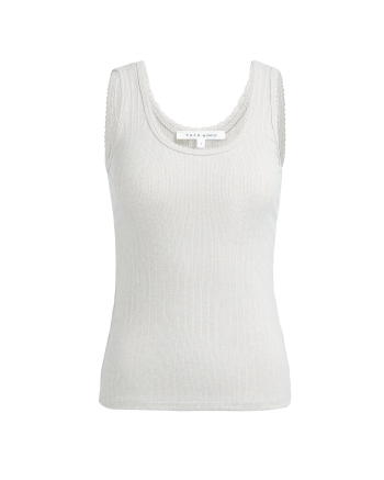 Yaya Singlet met sierlijke halsrand 990432