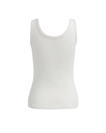 Yaya Singlet met sierlijke halsrand 990432