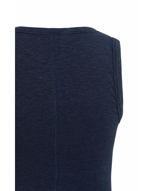 Yaya Geribd singlet met ronde hals 93923