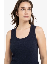 Yaya Geribd singlet met ronde hals 93923